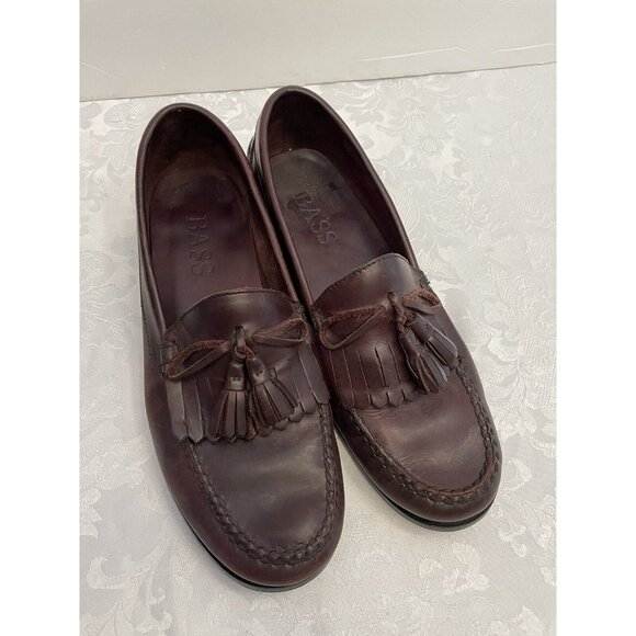 Bass G.H. Bass Burgundy Leather Tasseled Loafer Size 10M  Preppy‎ old money 90’s main image 7